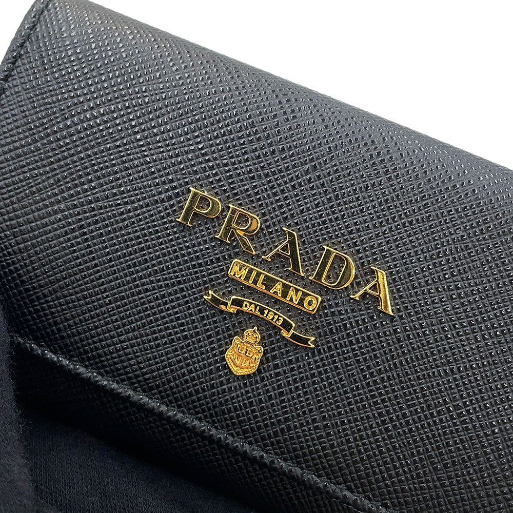 PRADA Multicolor 4-Key Case Black/Hibiscus1PG004_ZLP_F061H Saffiano LeatherLeather