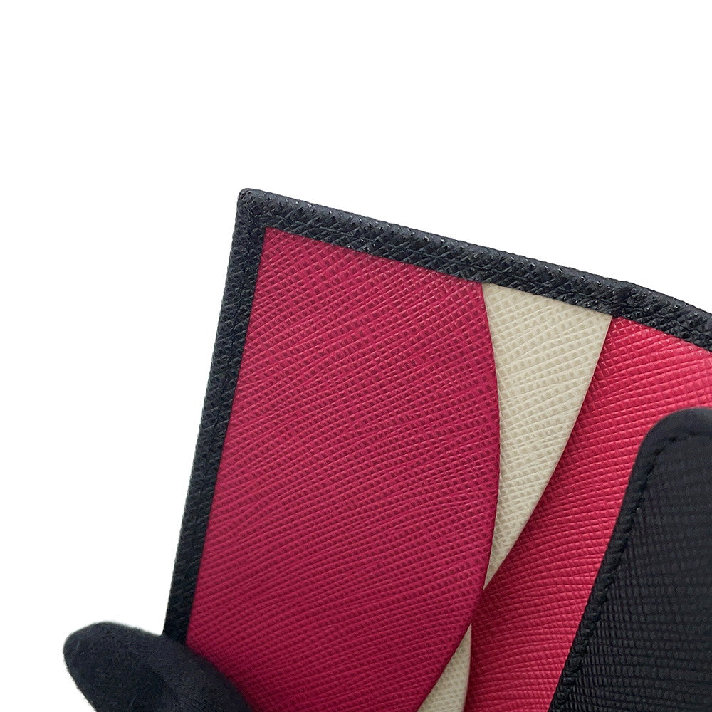 PRADA Multicolor 4-Key Case Black/Hibiscus1PG004_ZLP_F061H Saffiano LeatherLeather