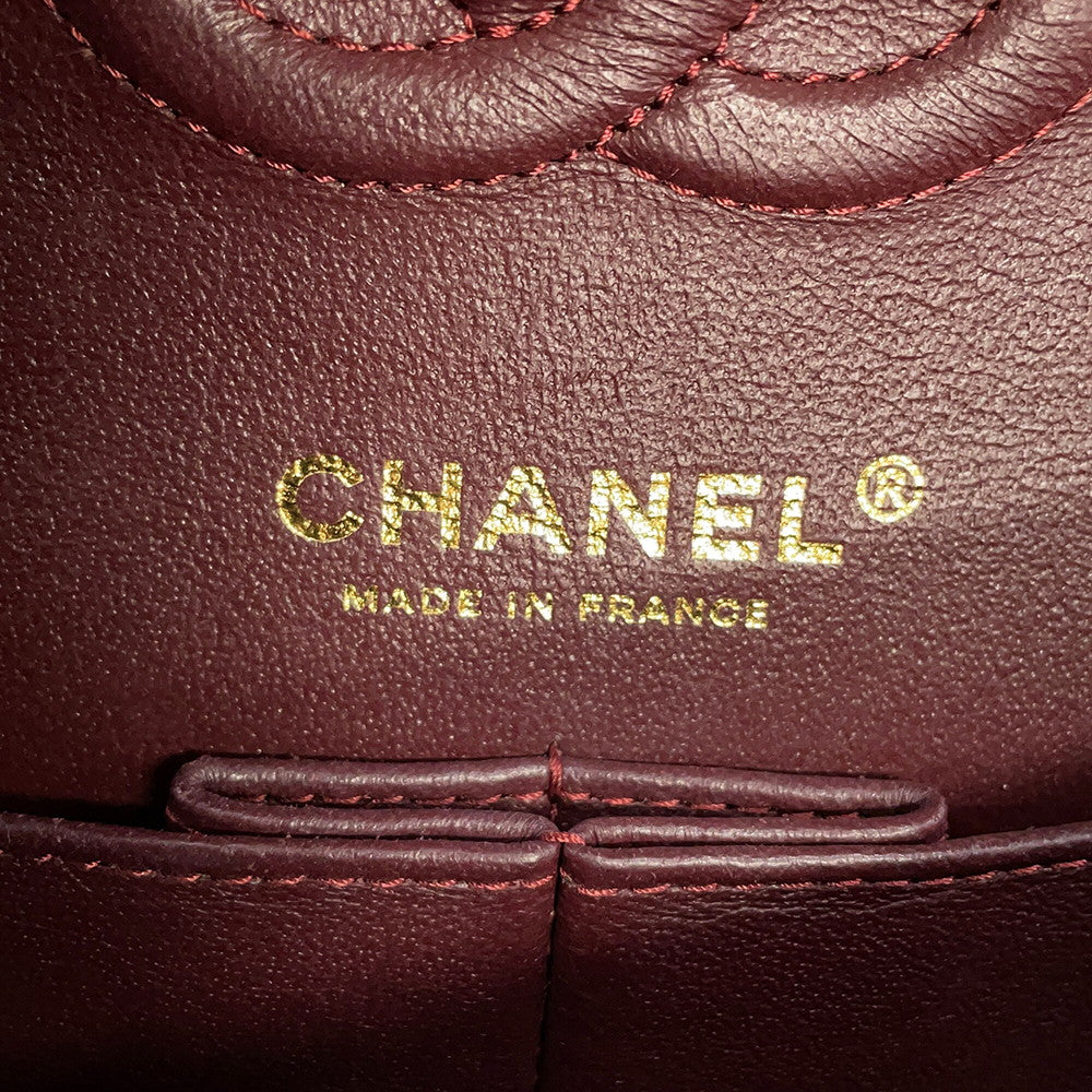 CHANEL Classic Matelasse Double Chain Shoulder Bag BlackA01113-Y01295-94305 Lambskin Size 23