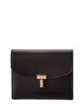 Toteme T-Lock Fold-Over Small Leather Card Case