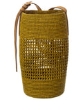 Khaite Billie Small Raffia & Suede Bucket Bag