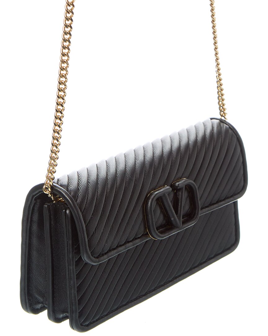Valentino Vlogo Signature Leather Wallet On Chain