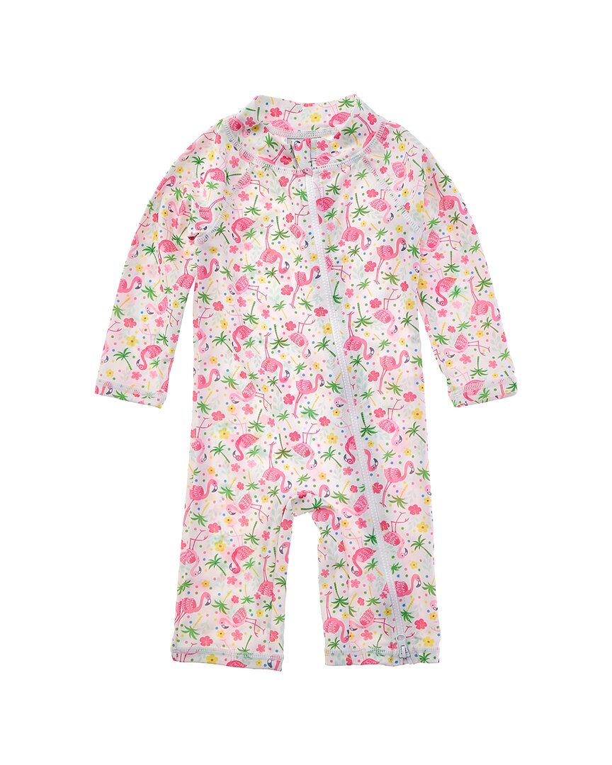Flap Happy Flamingo Party Rash Guard Romper
