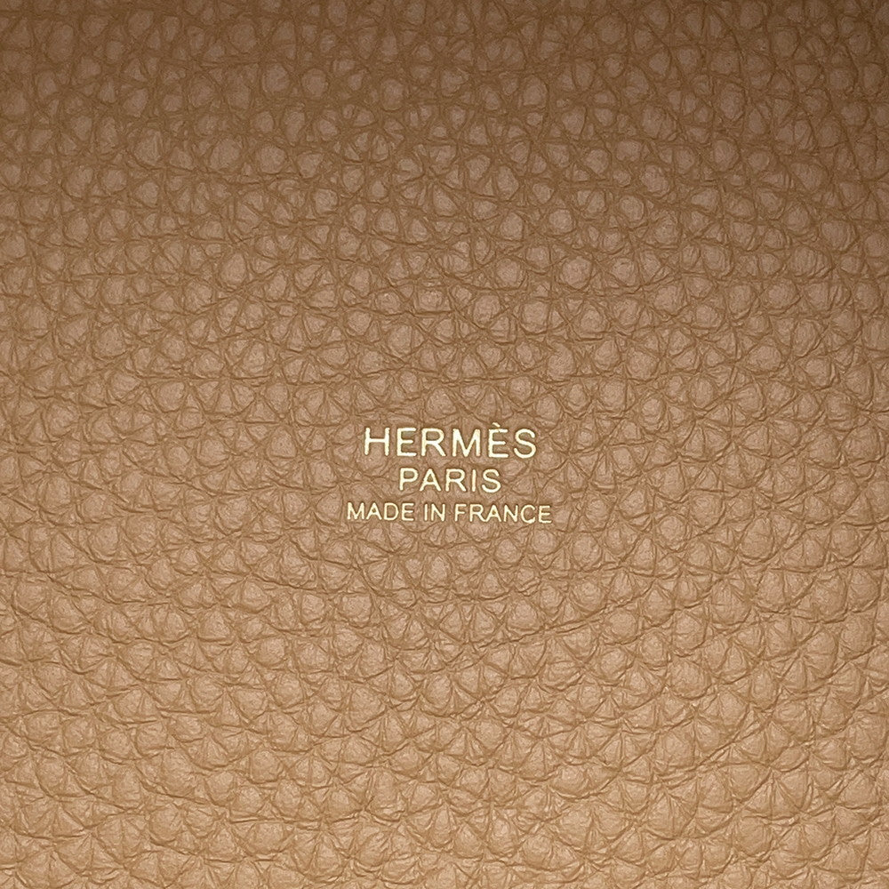 HERMES Picotin Lock Biscuit Taurillon Clemence Size PM