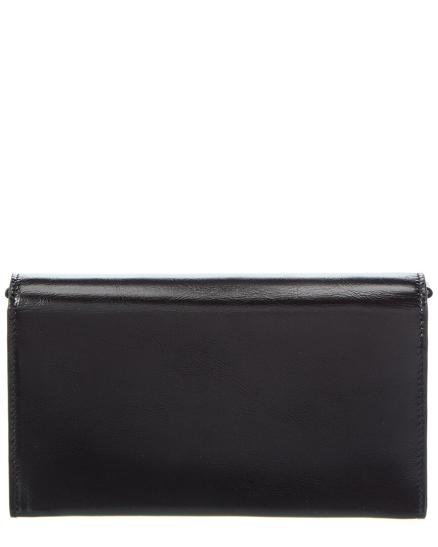 Chloé Flap Leather Wallet On Chain