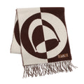 HERMES Scarf Casaque Bag Charm Brown/Beige Cashmere100%