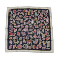 HERMES Carre Double Face Caracteristic Detail Size 90 Caban/Rose/Multicolor904165S Silk100%