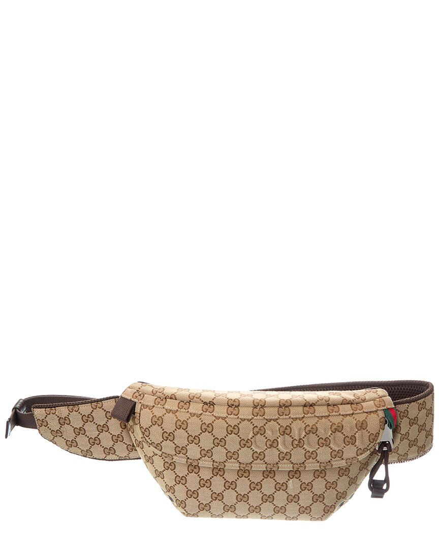 Gucci Large Gg Canvas Belt Bag