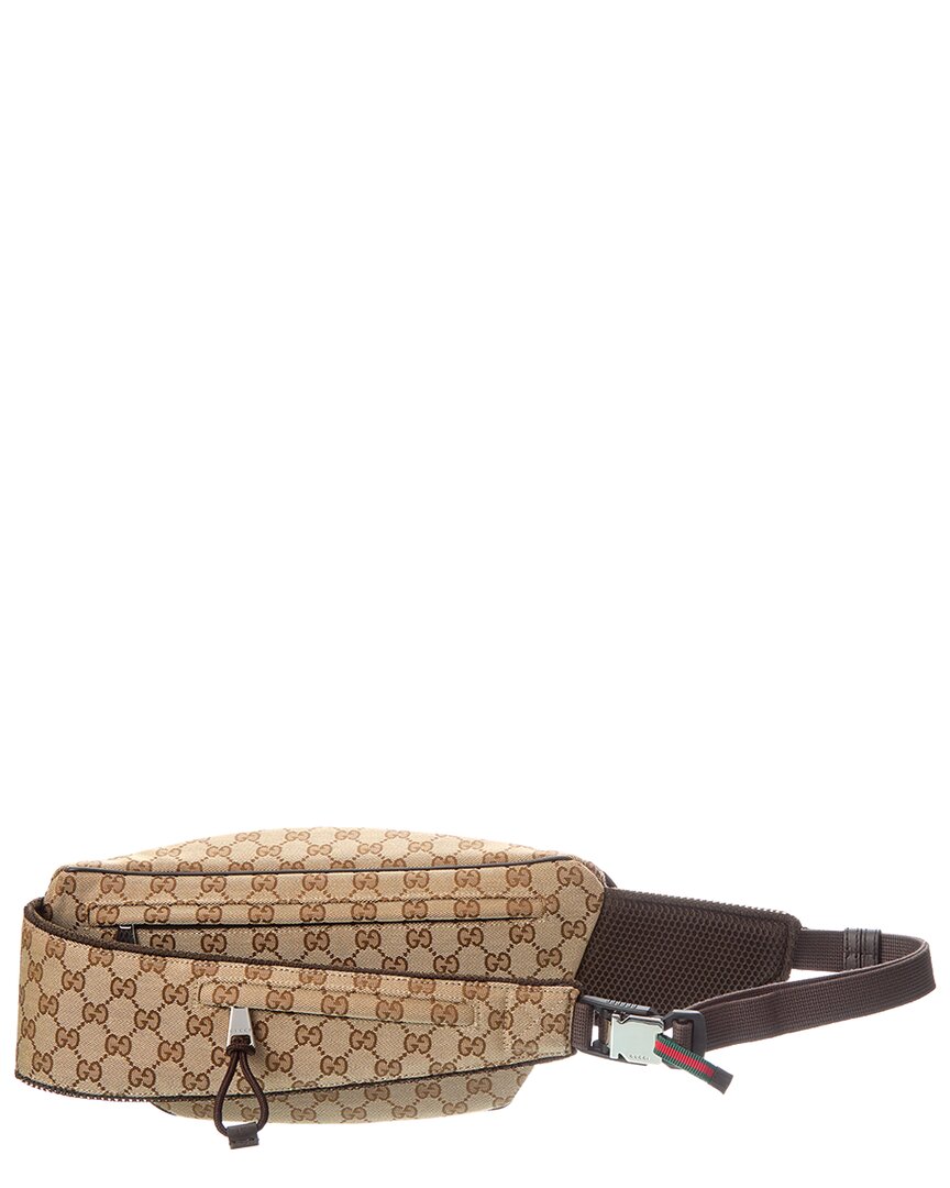 Gucci Large Gg Canvas Belt Bag