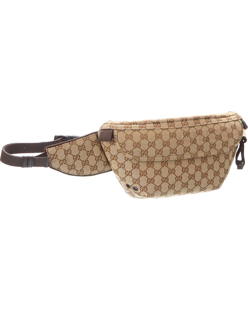 Gucci Large Gg Canvas Belt Bag