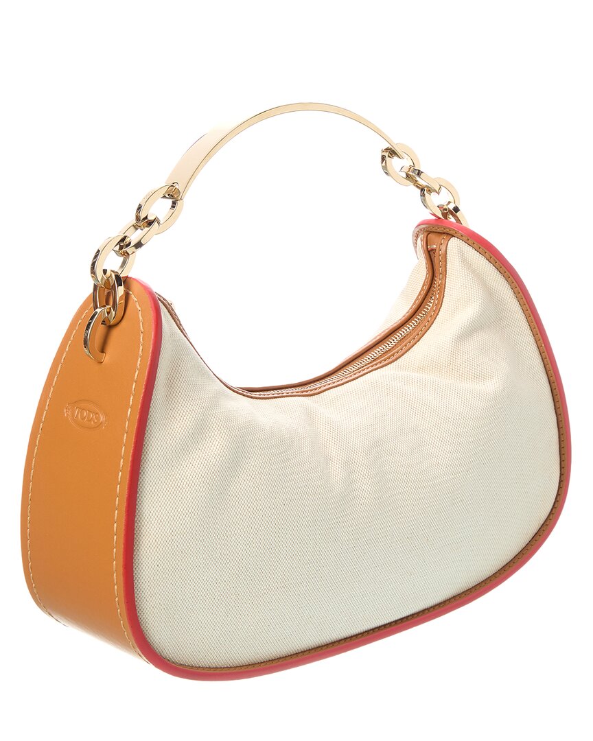 Tod’S Canvas & Leather Hobo Bag