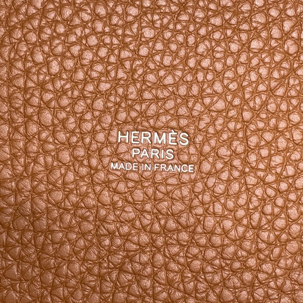 HERMES Picotin Padlock Gold Taurillon Clemence Size MM