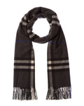 Burberry Wide Check Cashmere Scarf