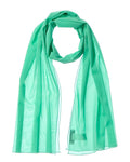 Dolce & Gabbana Chiffon Silk-Blend Scarf Green