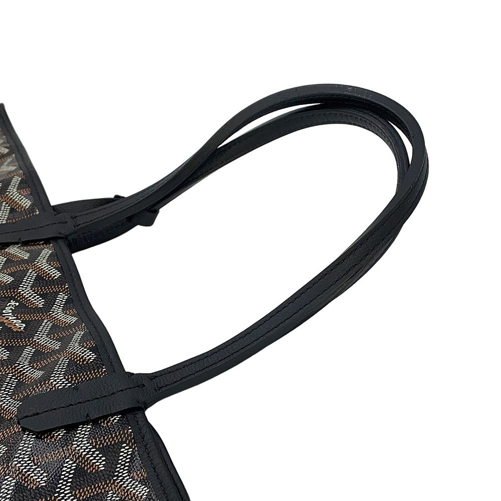 GOYARD Saint Louis BlackSTLOUIPMLTY01CL01P PVC Leather Size PM