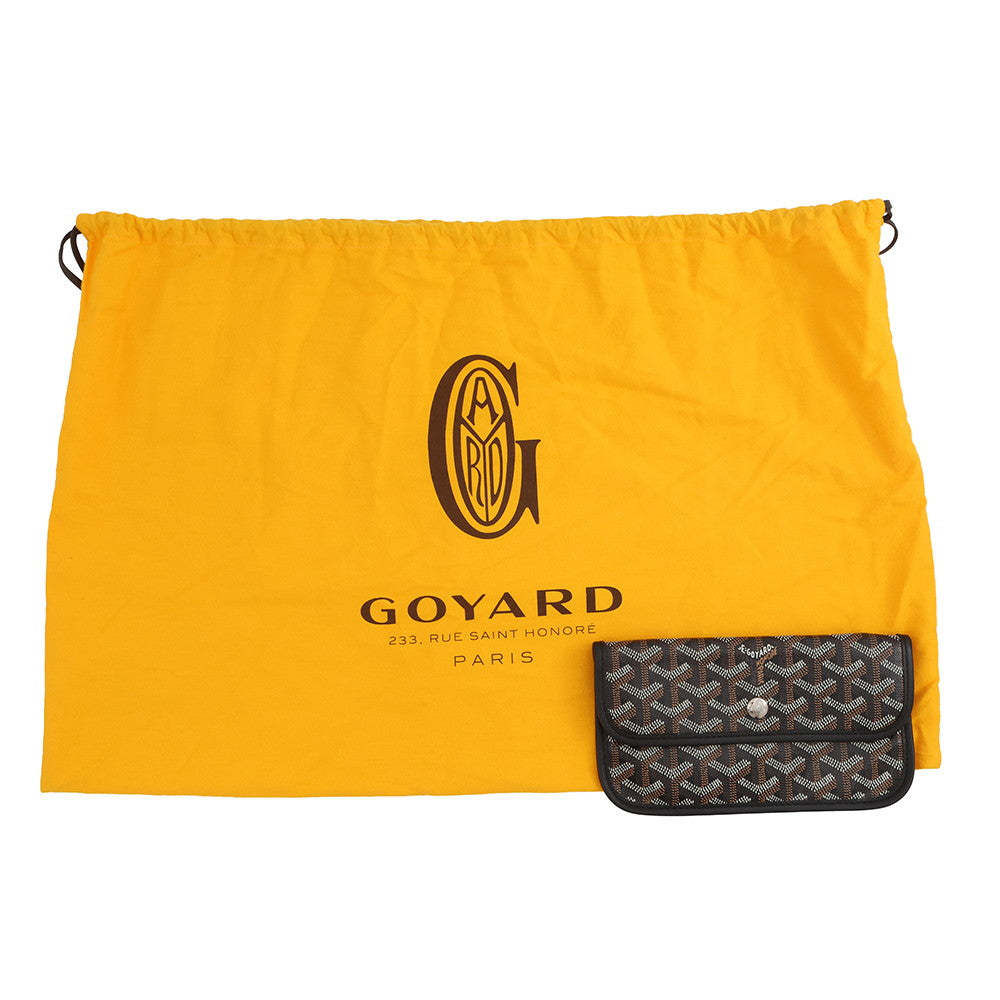 GOYARD Saint Louis BlackSTLOUIPMLTY01CL01P PVC Leather Size PM