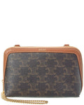 Celine Triomphe Canvas & Leather Crossbody