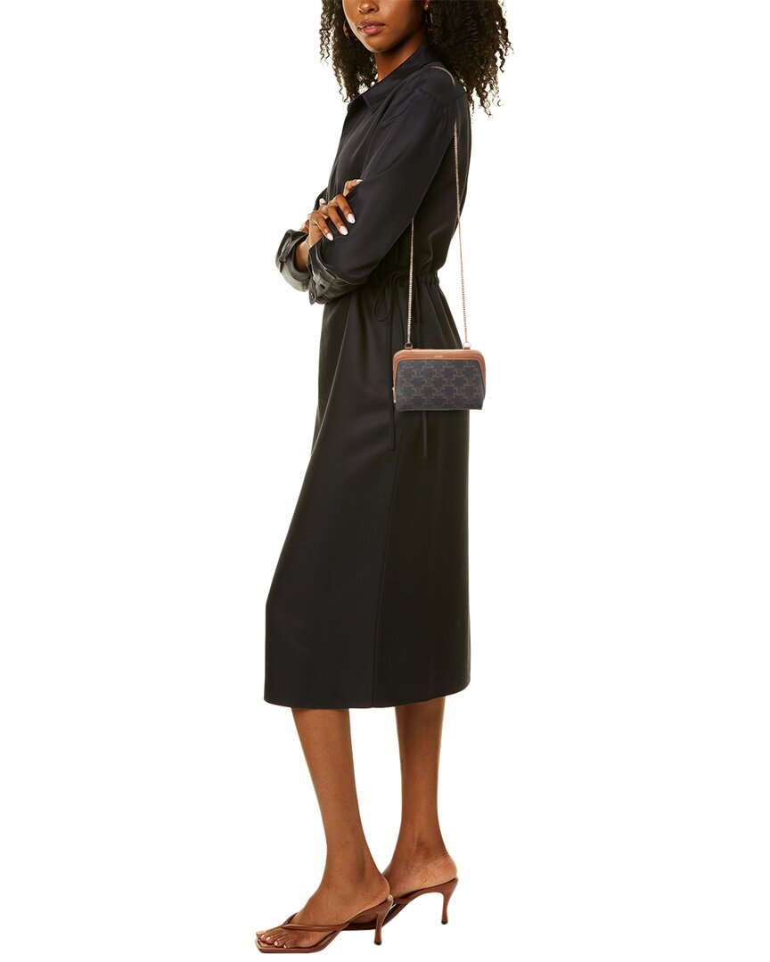 Celine Triomphe Canvas & Leather Crossbody