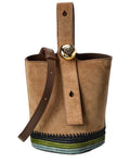 Loewe Pebble Mini Leather Bucket Bag