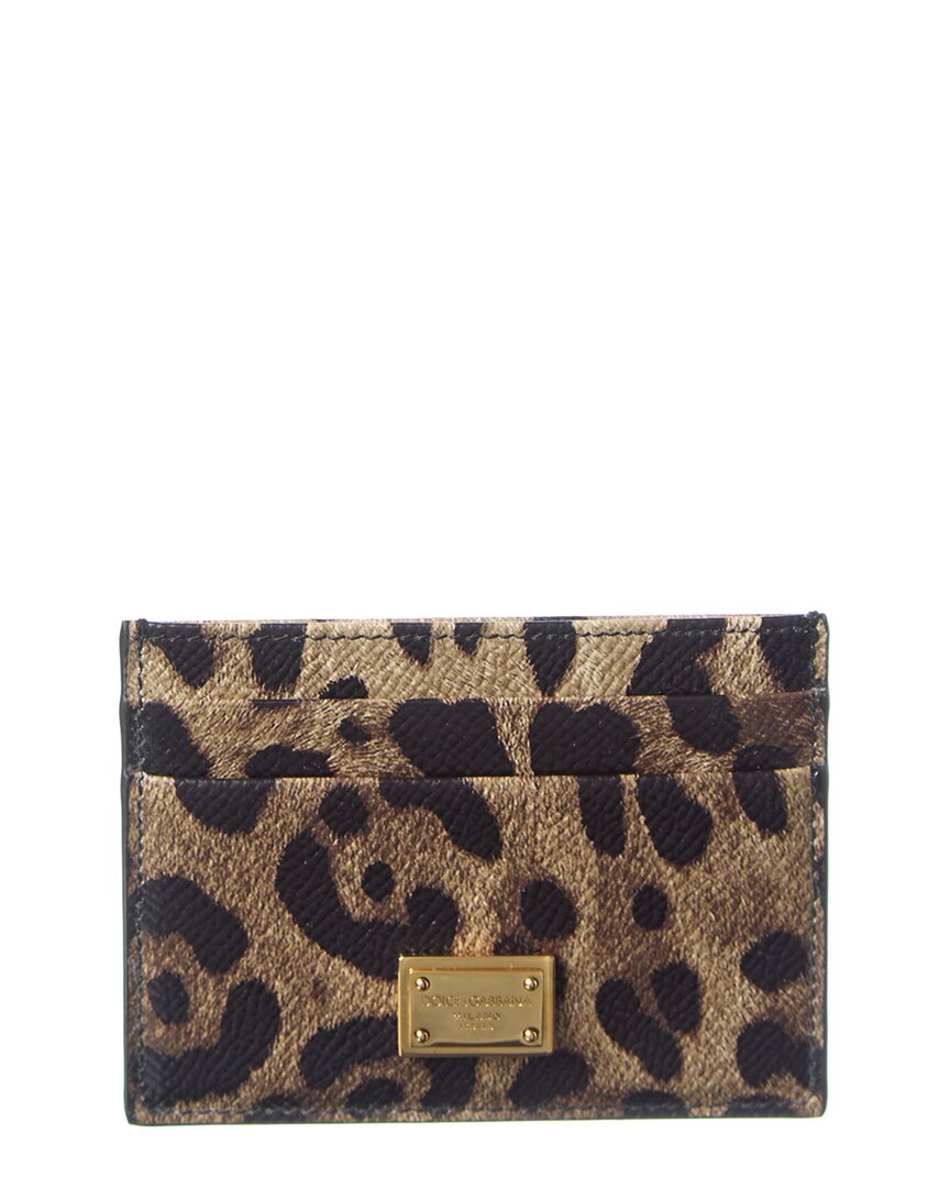 Dolce & Gabbana Dauphine Leather Card Holder