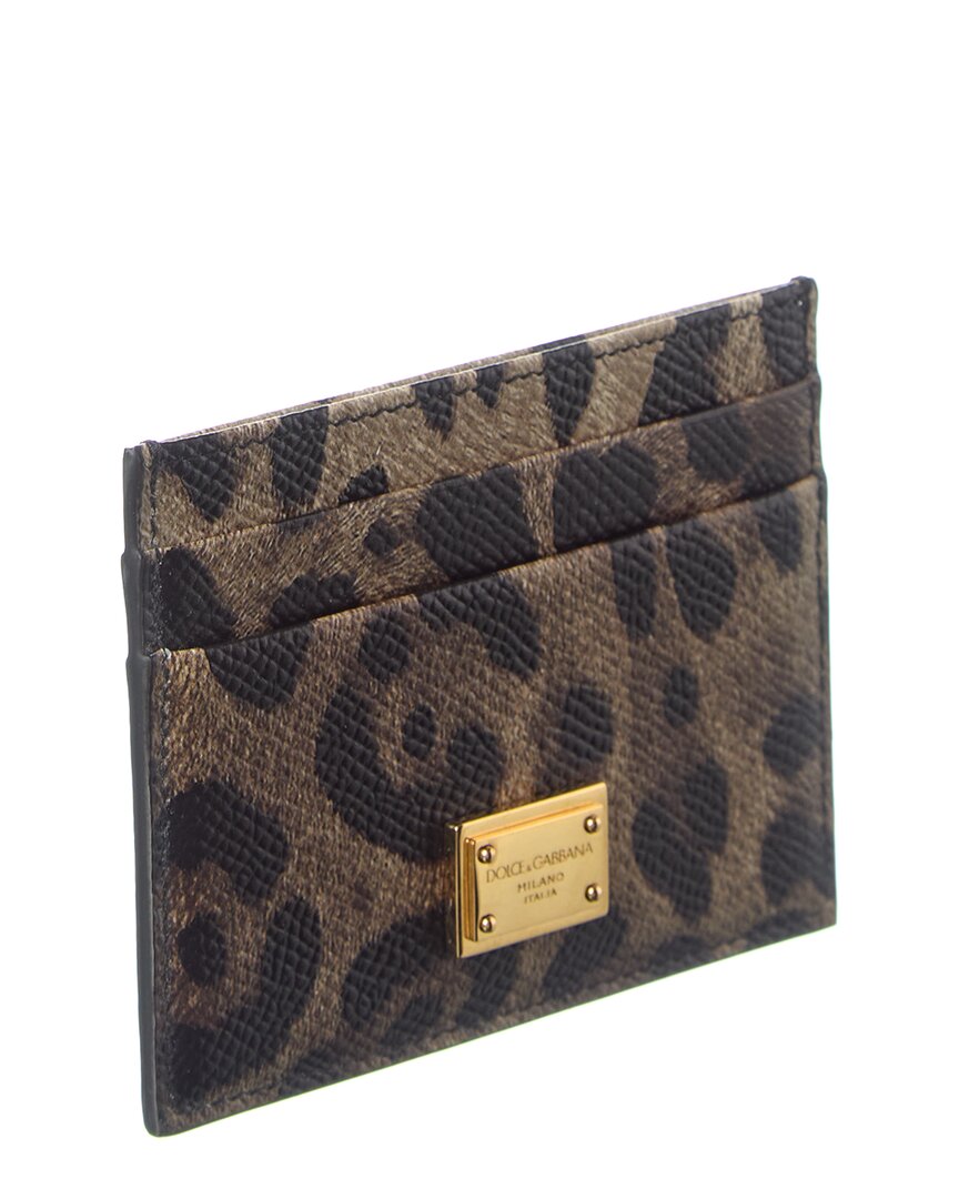 Dolce & Gabbana Dauphine Leather Card Holder
