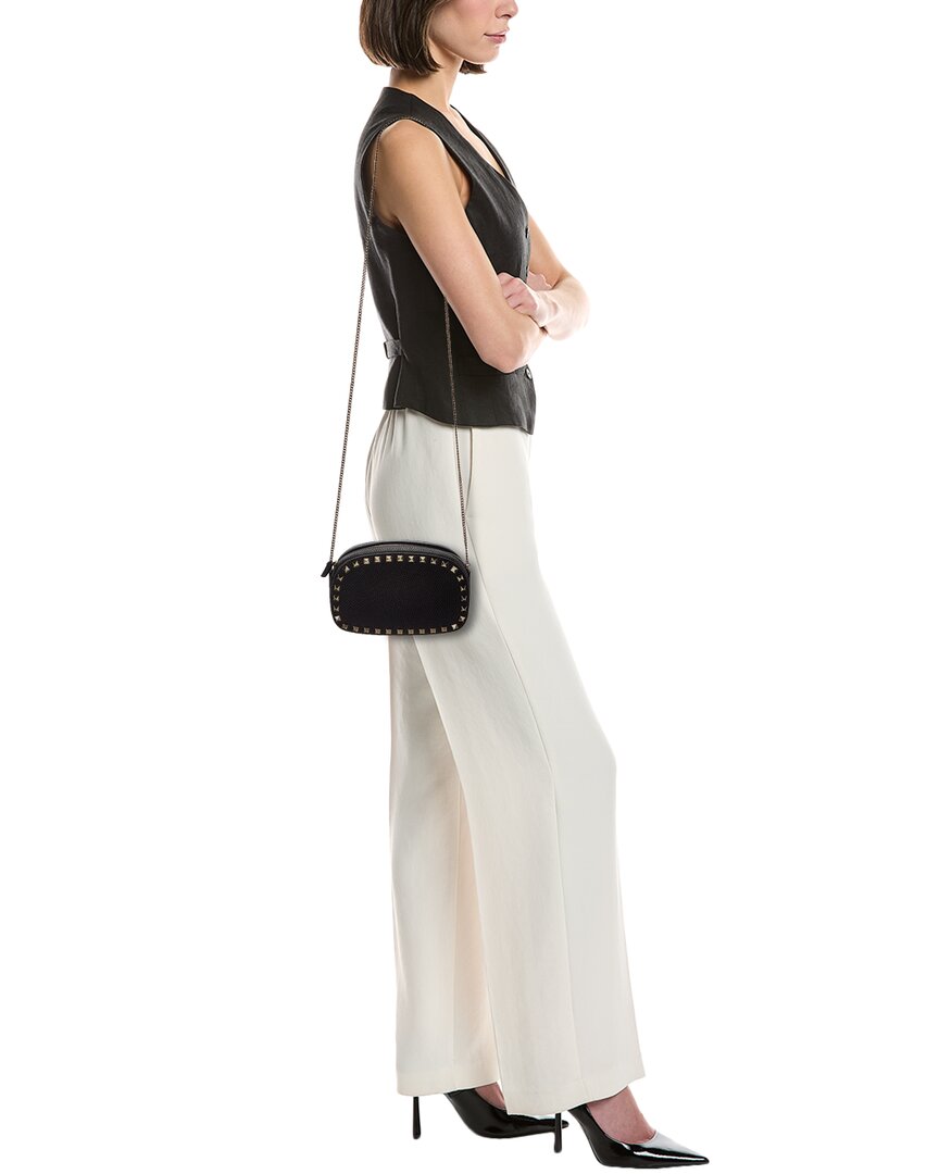 Valentino Rockstud Mini Grainy Leather Crossbody