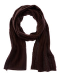 Hannah Rose Wide Cable Cashmere Scarf