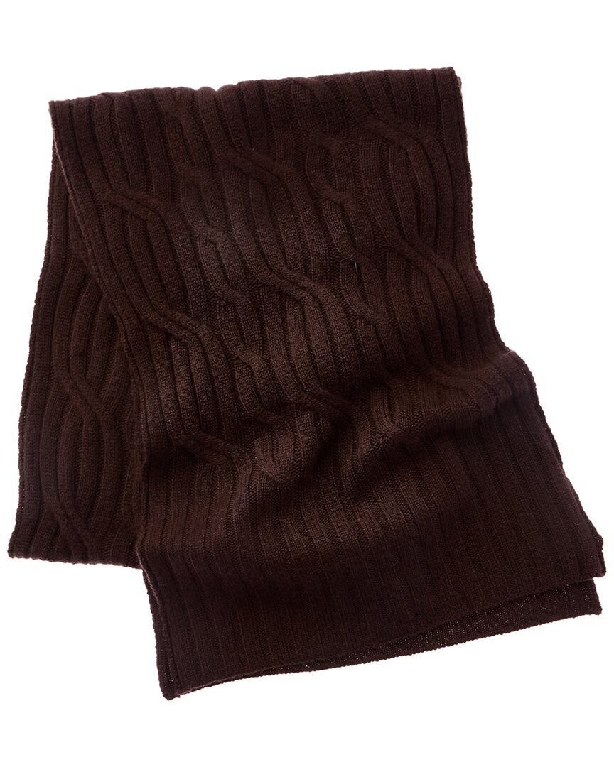 Hannah Rose Wide Cable Cashmere Scarf