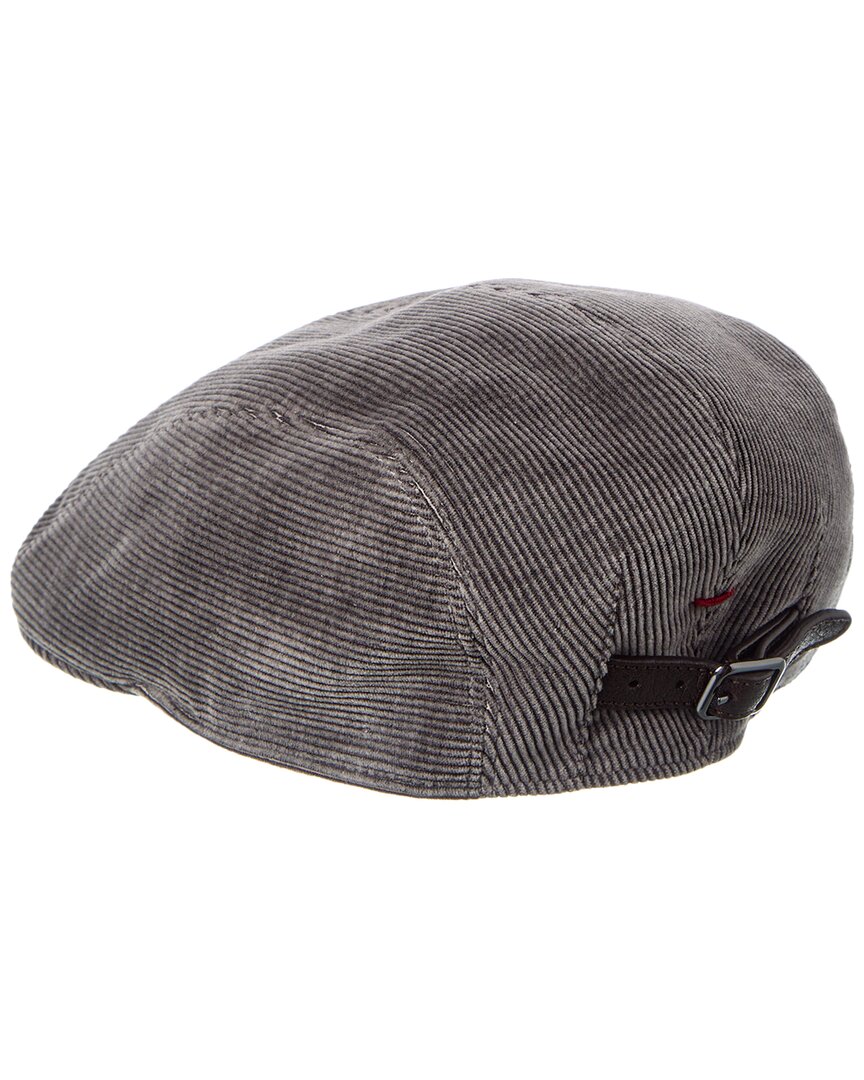 Brunello Cucinelli Leather-Trim Cashmere-Blend Hat