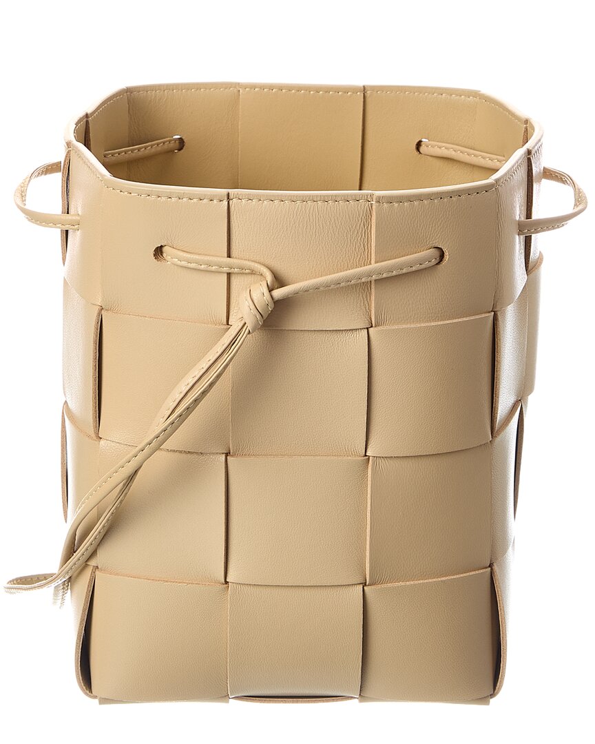 Bottega Veneta Cassette Intrecciato Leather Bucket Bag