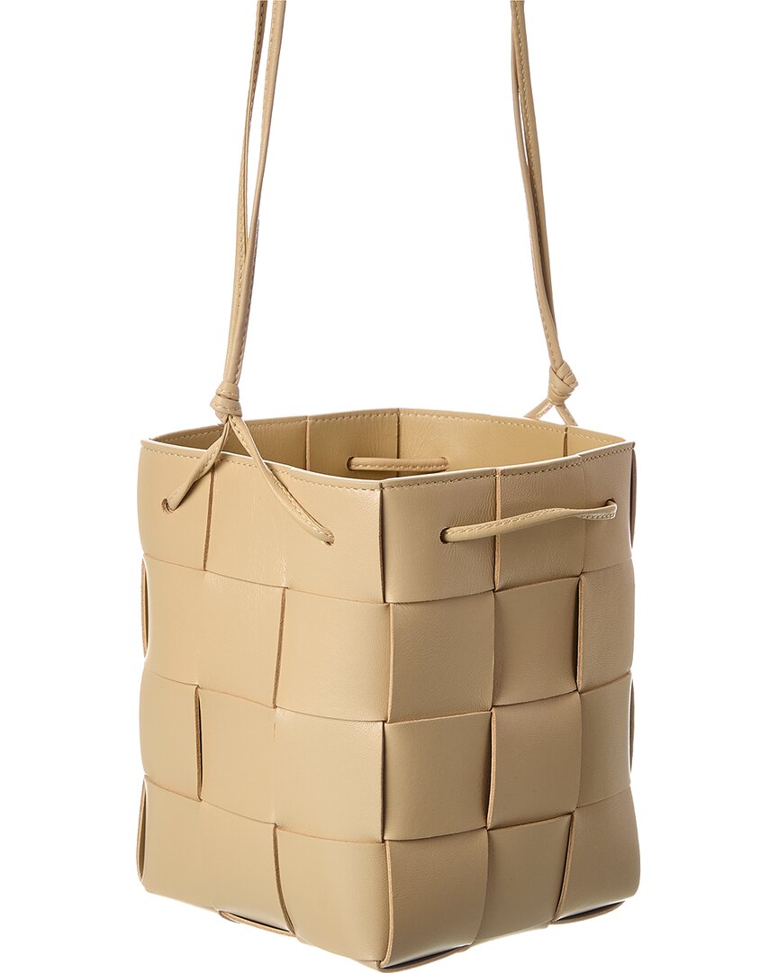 Bottega Veneta Cassette Intrecciato Leather Bucket Bag