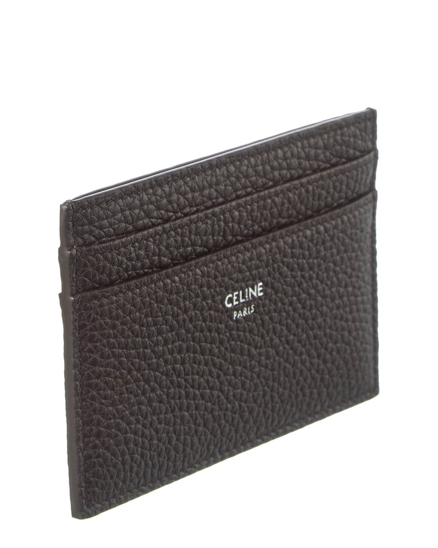 Celine Logo Leather Card Case
