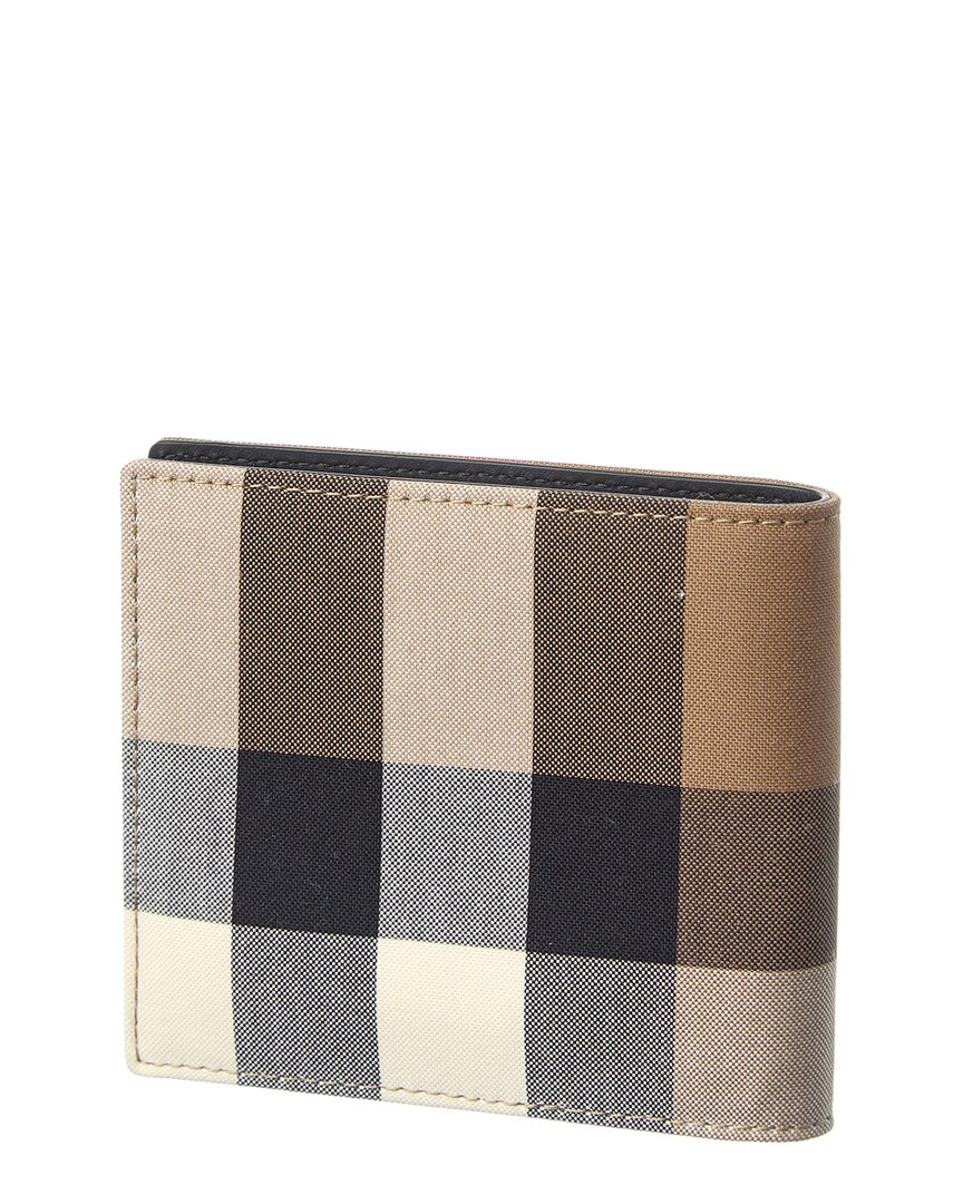 Burberry Check Canvas Bifold Wallet