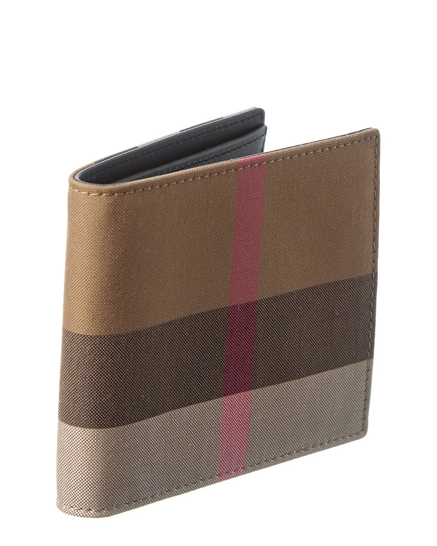 Burberry Check Canvas Bifold Wallet