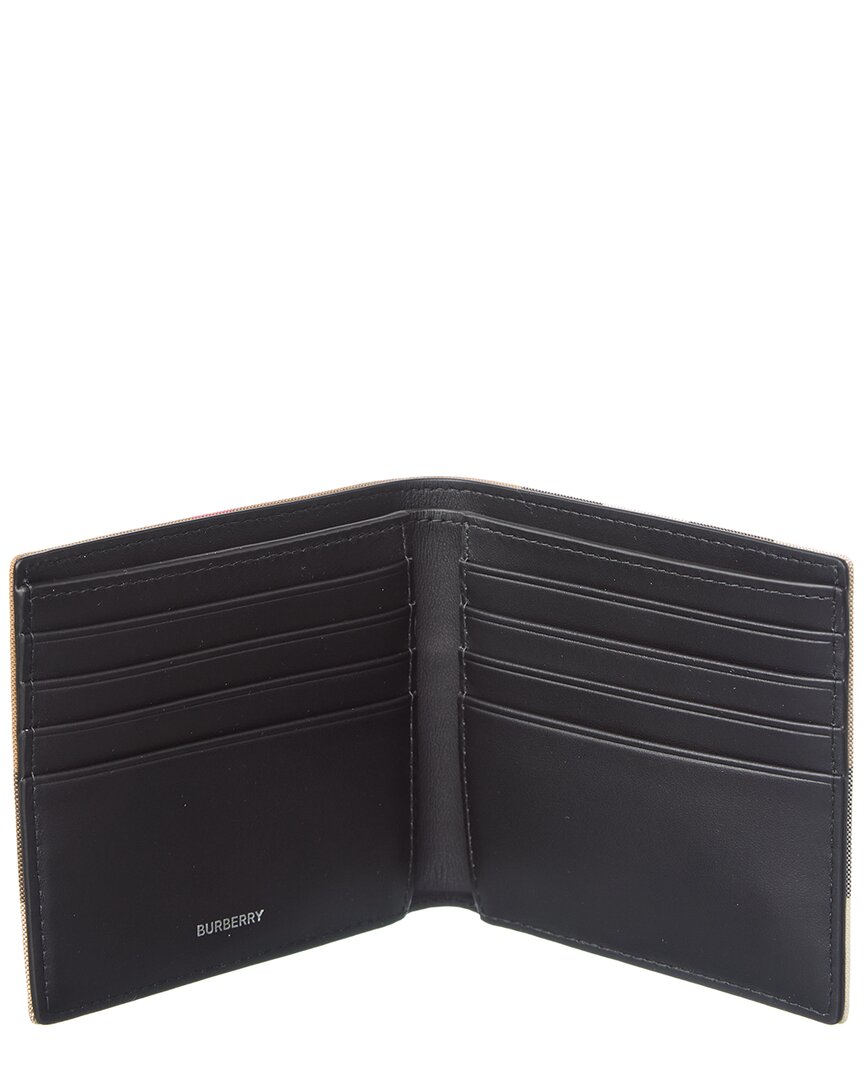 Burberry Check Canvas Bifold Wallet