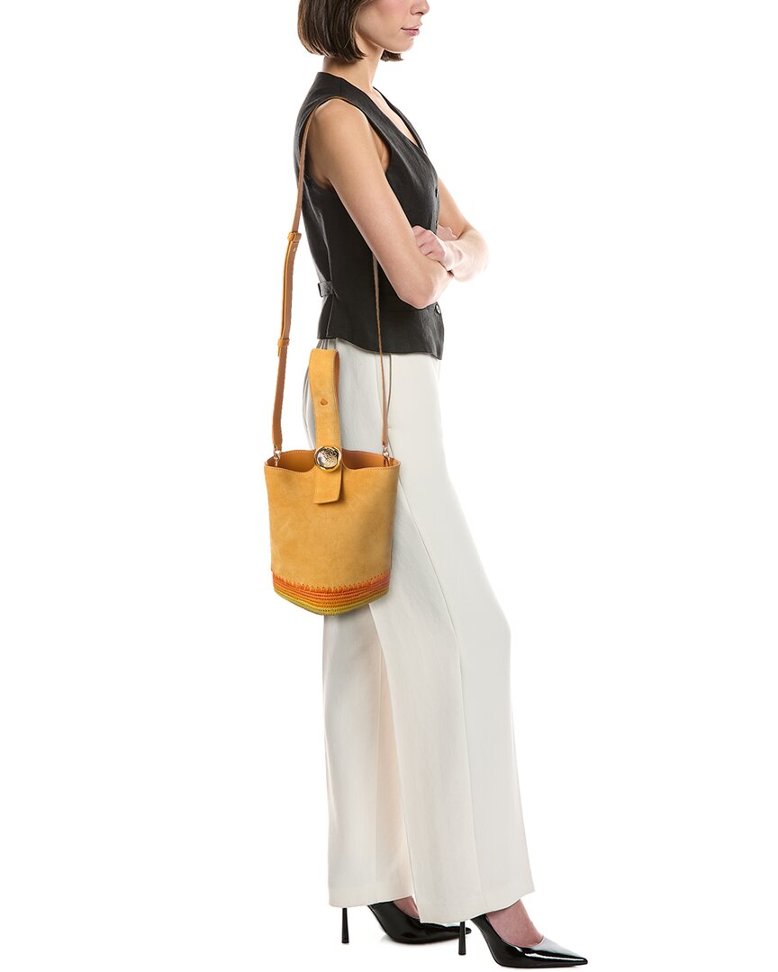 Loewe Pebble Mini Suede Bucket Bag