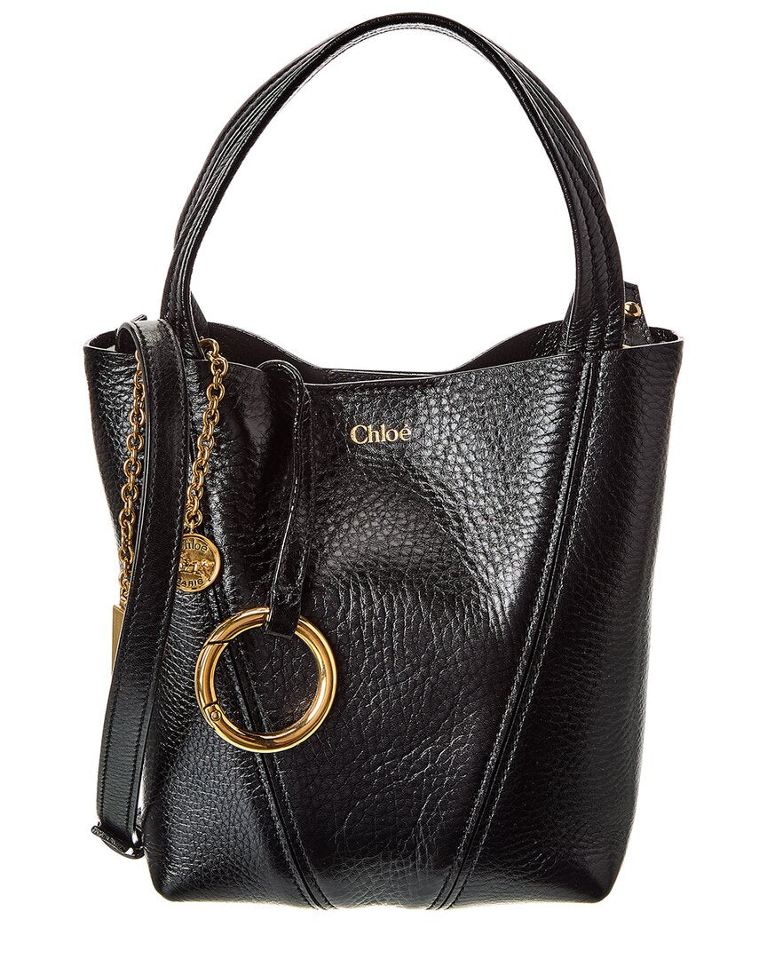 Chloé Spin Small Leather Bucket Bag