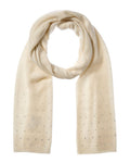Forte Cashmere Rhinestone Border Cashmere Scarf