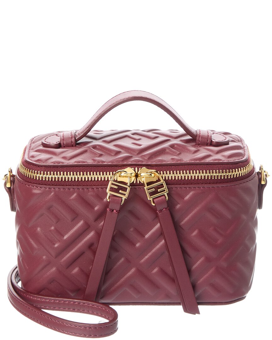 Fendi Ff Leather Vanity Case