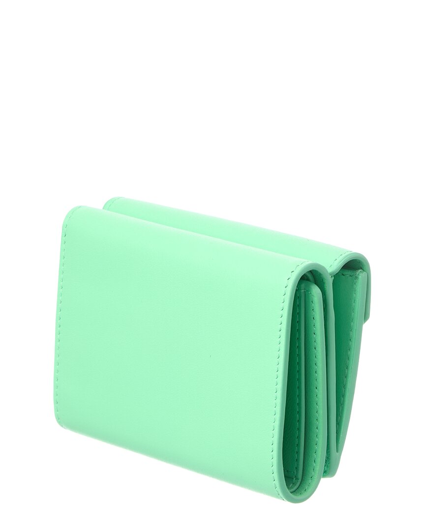 Balenciaga Logo Mini Leather Card Holder