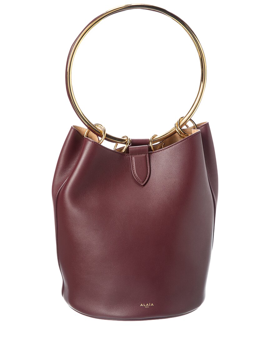 Alaïa Ring Large Leather Bucket Bag