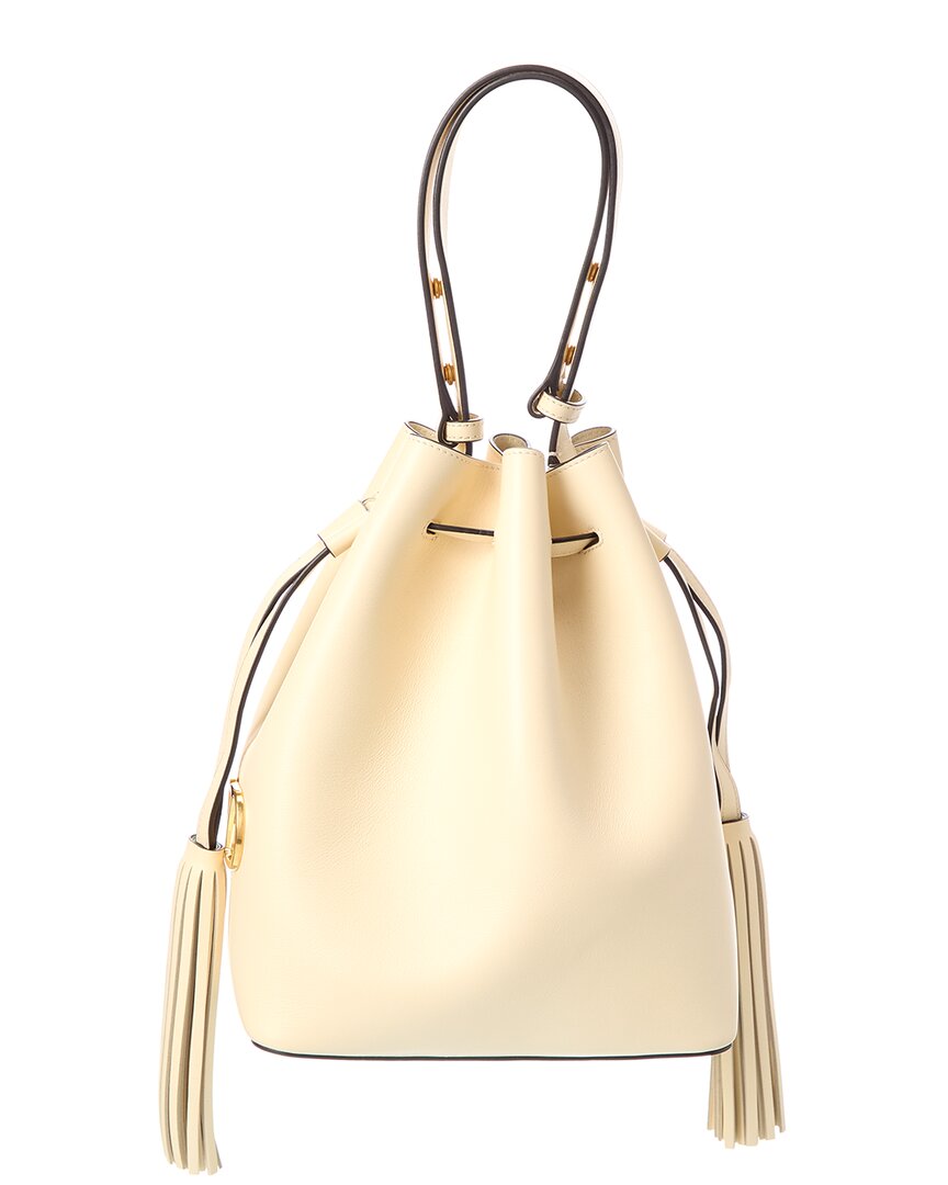 Valentino Vlogo Leather Bucket Bag