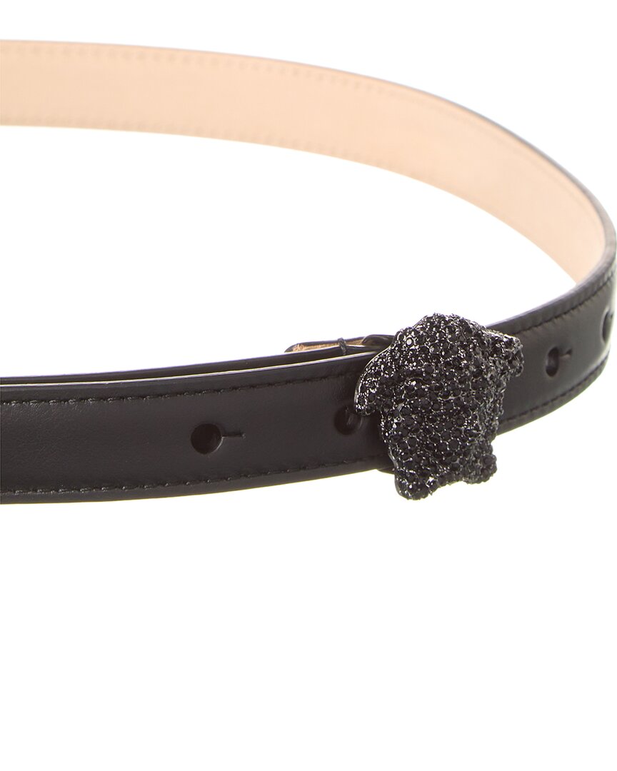 Versace Medusa Crystal Leather Belt