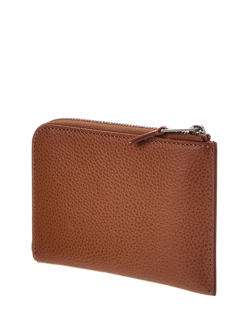 Palm Angels Pa Monogram Zip Leather Card Holder