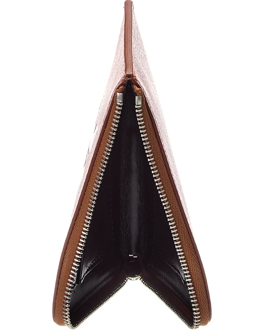 Palm Angels Pa Monogram Zip Leather Card Holder