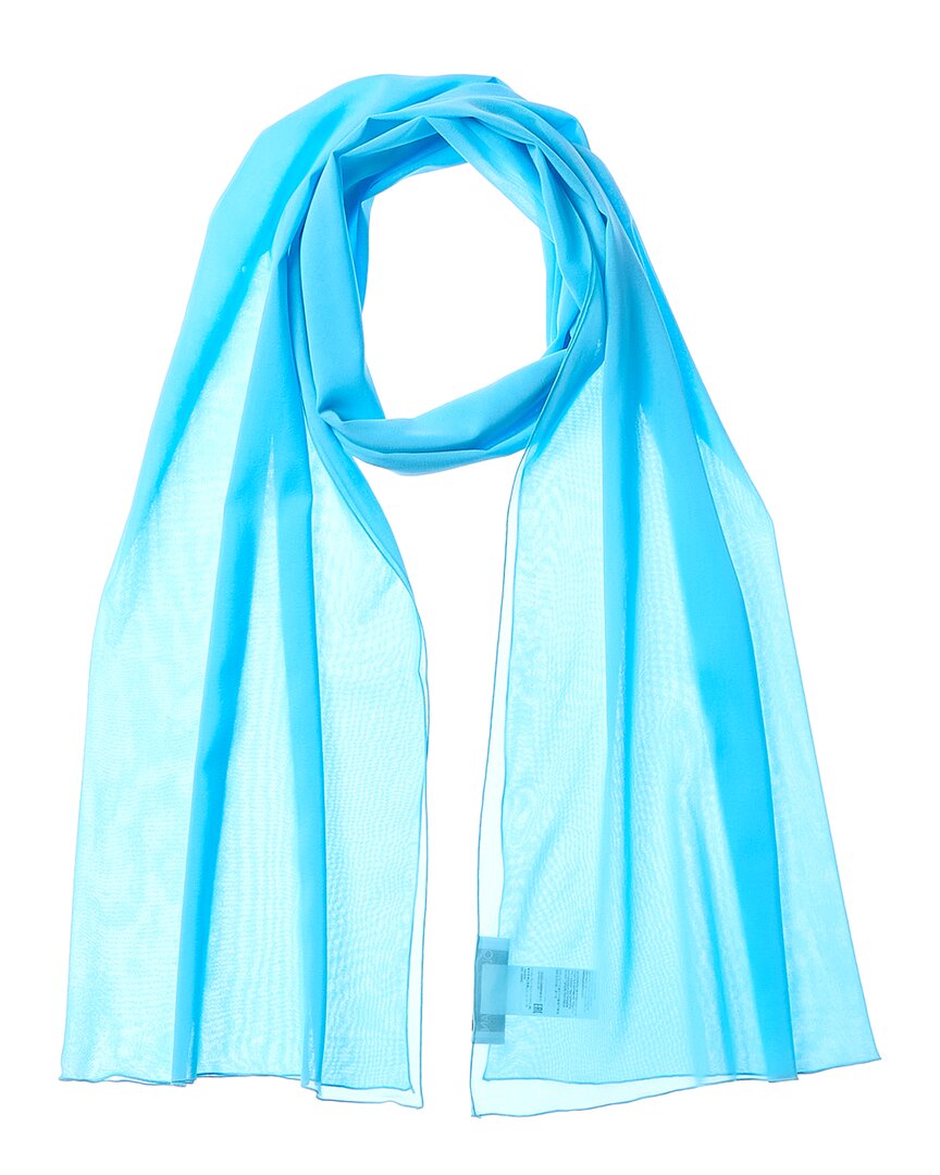 Dolce & Gabbana Chiffon Silk-Blend Scarf Blue