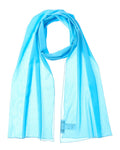 Dolce & Gabbana Chiffon Silk-Blend Scarf Blue