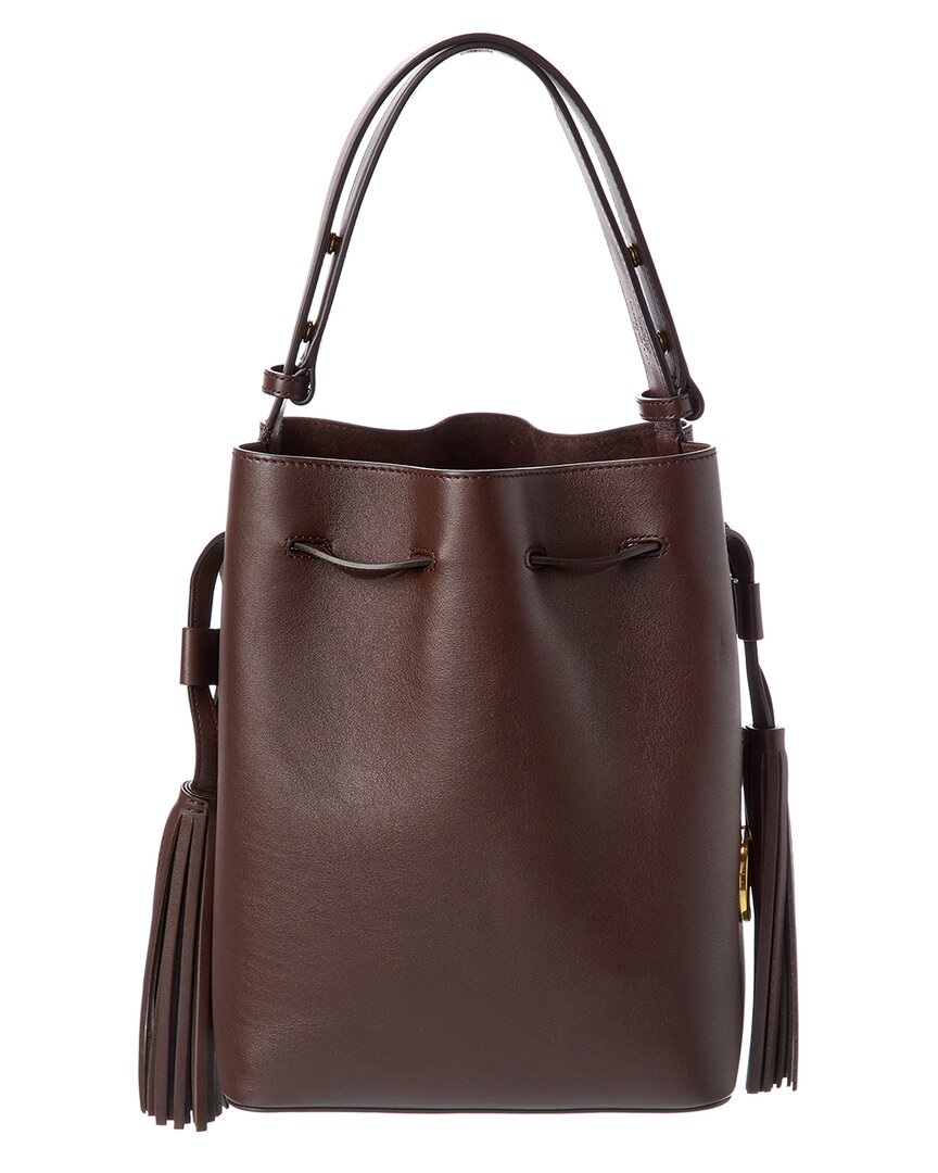Valentino Vlogo Leather Bucket Bag