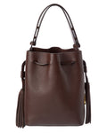 Valentino Vlogo Leather Bucket Bag