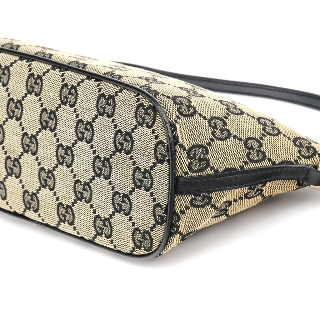 039 1103 Beige Black GG Boat Pochette